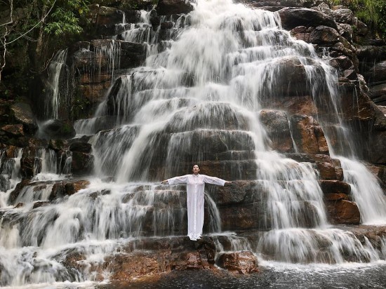 Places of Power, Waterfall, 2013 by Marina Abramovic at the Sean Kelly Booth Photo courtesy of www.skny.com