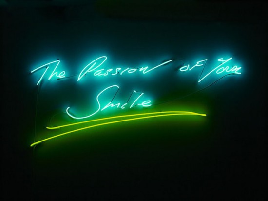 The Passion of Your Smile, 2013 by Tracey Emin at the Lehmann Maupin Booth
