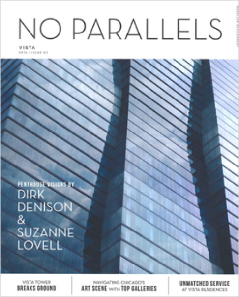 No Parallels magazine cover, featuring the St. Regis Chicago, and work by Suzanne Lovell Inc.