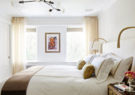 Fifth Avenue Pied-à-Terre bedroom in neutral tones
