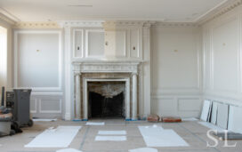 Lakeview residence before photo during interior restoration by Suzanne Lovell Inc.