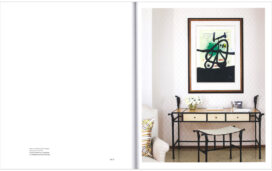 Ingrid Donat book spread featuring interior design project by Suzanne Lovell Inc. image of Naples, Florida sitting room