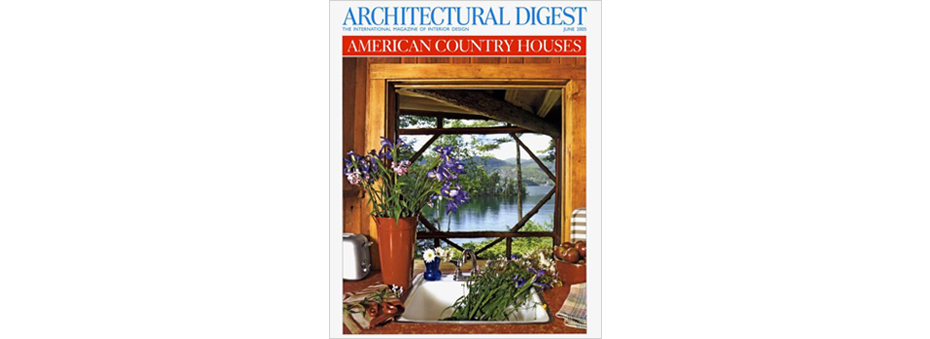 Architectural Digest magazine cover, American Country Houses feature