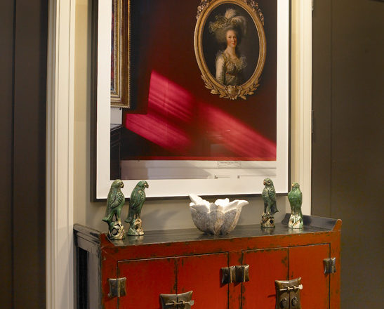 Chicago townhome hallway detail with artwork by Robert Polidori
