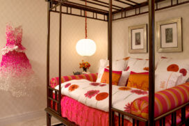 Chicago townhome daughter's bedroom a custom built daybed