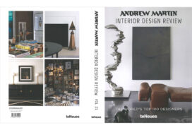 Andrew Martin Interior Design Review book cover featuring work by Suzanne Lovell Inc. on back cover