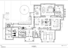 Furniture plans by Suzanne Lovell Inc. for lake house in Michigan