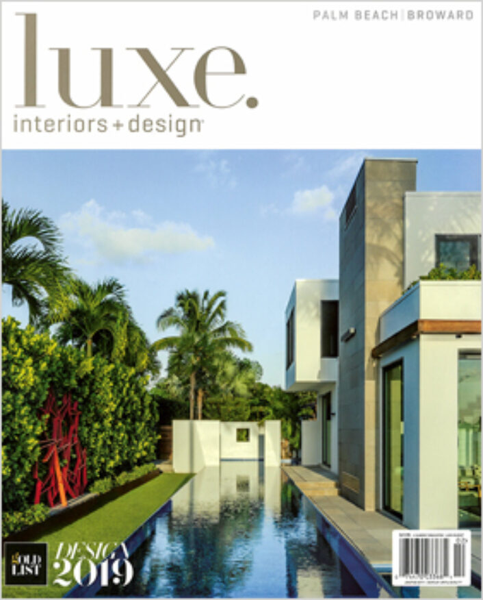 Luxe magazine Palm Beach edition cover, the Gold List issue