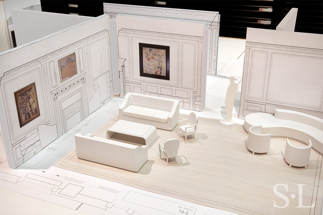 Award winning living room renovation, architectural model