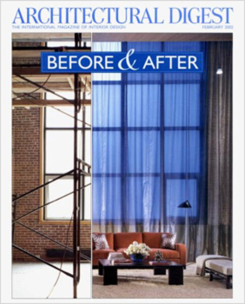 Architectural Digest Magazine cover, Before & After issue