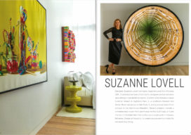 Andrew Martin book spread featuring Miami Beach Penthouse with interior design by Suzanne Lovell Inc.