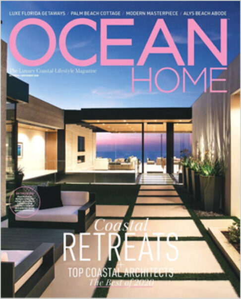 Ocean Home magazine cover, coastal retreats issue