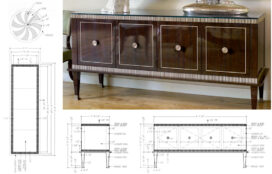 Custom, hand built sideboards by Frank Pollaro