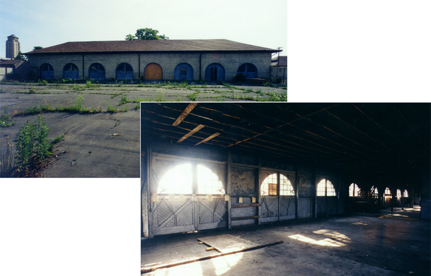 'Before' photos of former artillery shed that was converted into a luxury residence by Suzanne Lovell Inc.