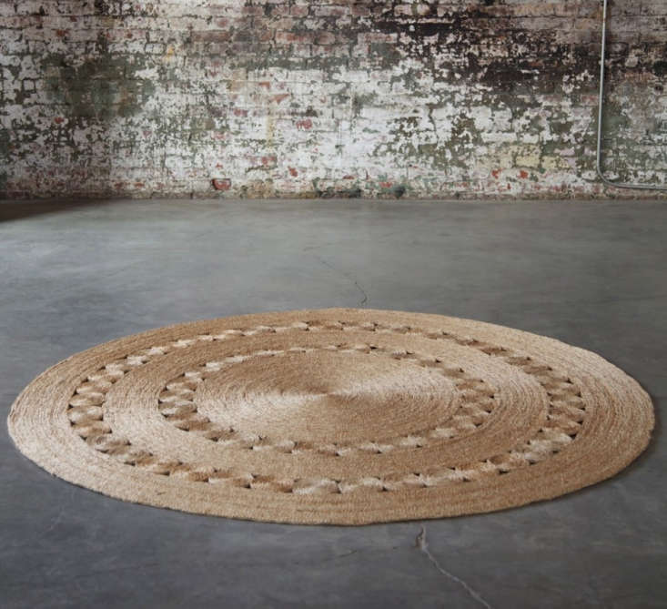 A beautiful Armadillo circular rug.