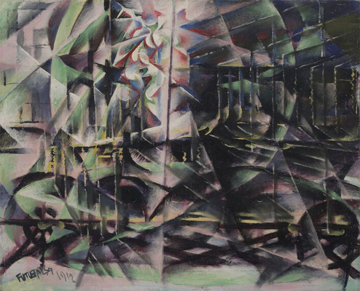 Speeding Automobile by Giacomo Balla.