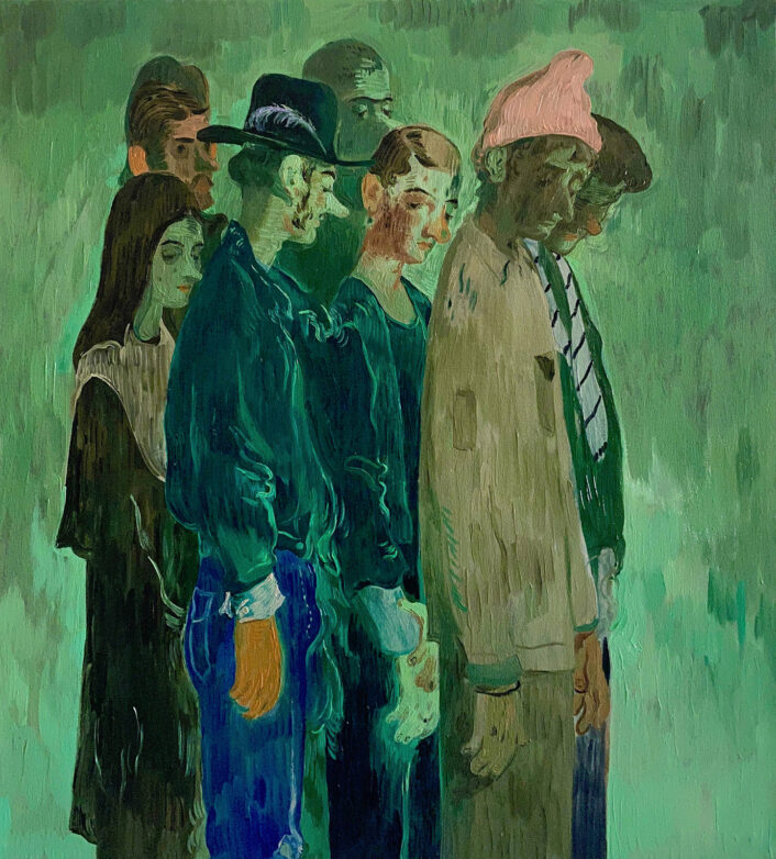 Salman Toor's green paintings