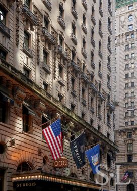 Exterior view of the St. Regis, NY