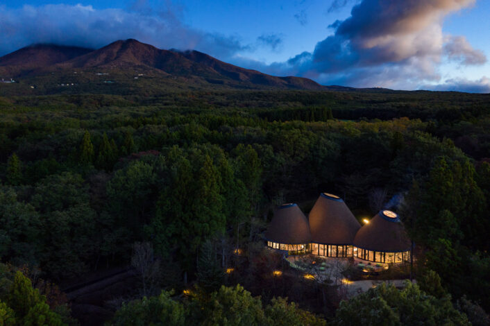 The resort from above.