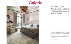 Children’s bedroom featuring artworks by Hiroyuki Matsuura and Kristine Mays in residence designed by Suzanne Lovell at the St. Regis in New York