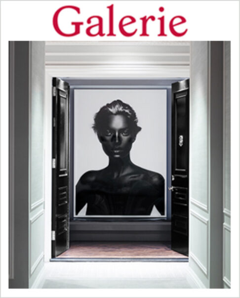 Galerie Magazine image with artwork by Nick Knight