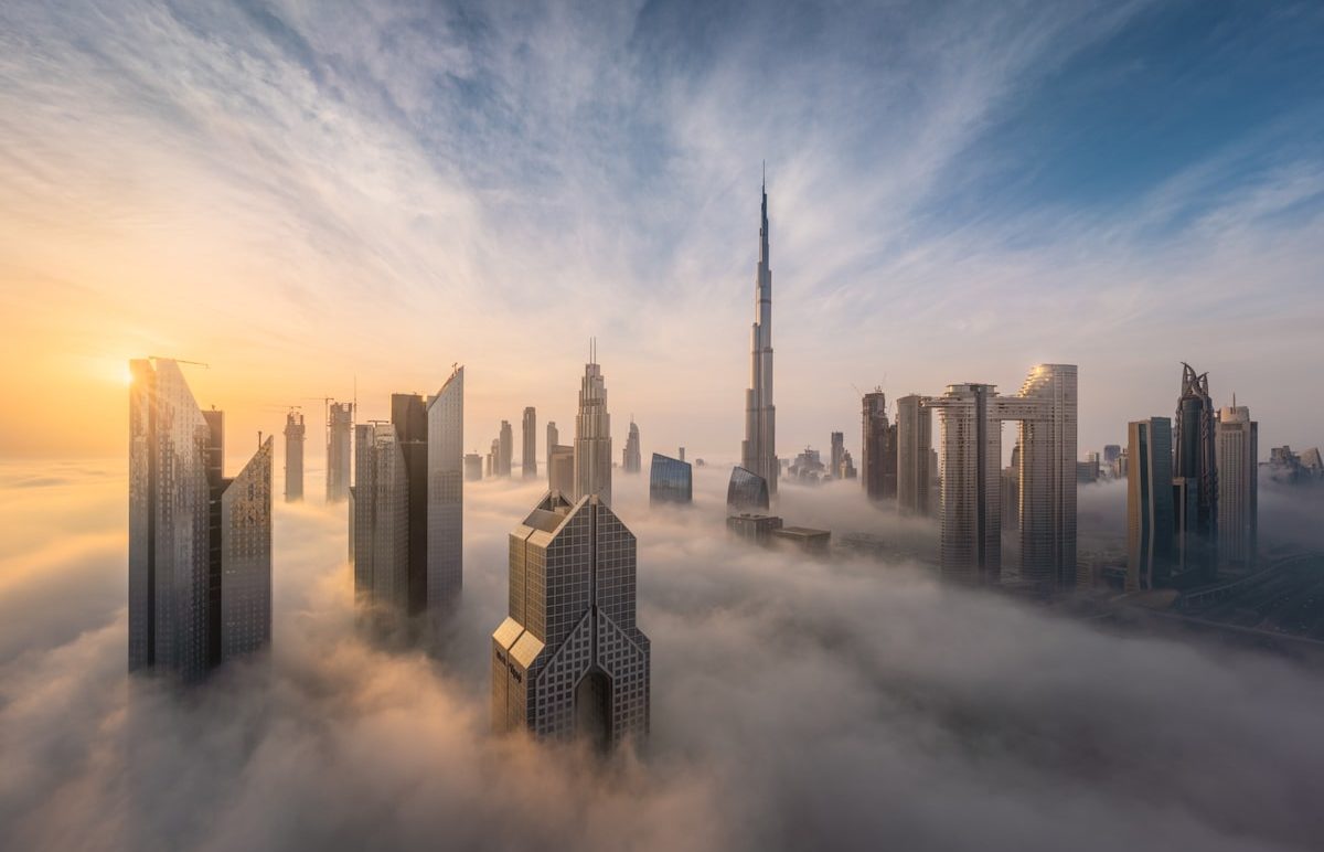 Dubai Skyscrapers Rise Above a Thick Blanket of Fog To Create a City in the Clouds