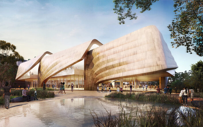 diller scofidio + renfro and woods bagot move ahead with aboriginal art and cultures center