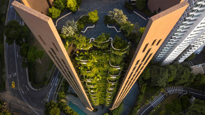 EDEN tower in Singapore by Heatherwick Studio