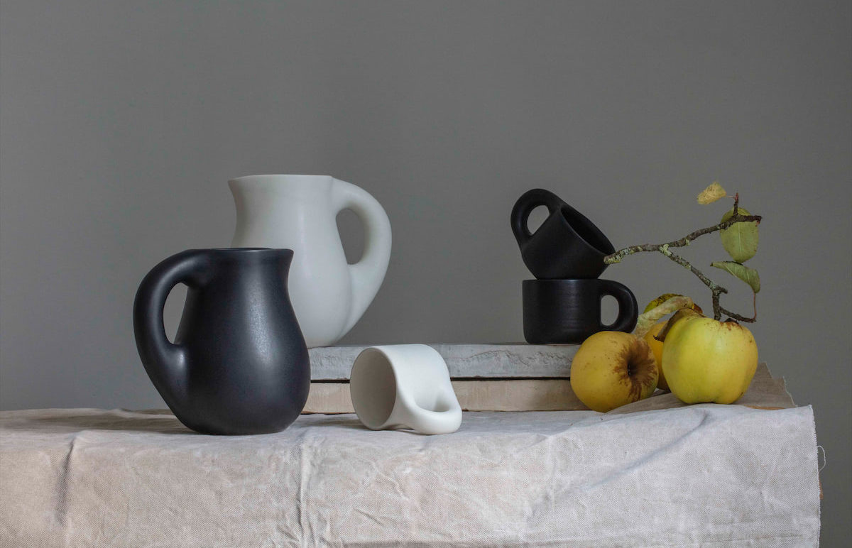 The Dough Collection ceramics are functional for everyday use.