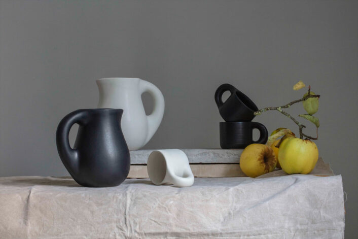 The Dough Collection ceramics are functional for everyday use.