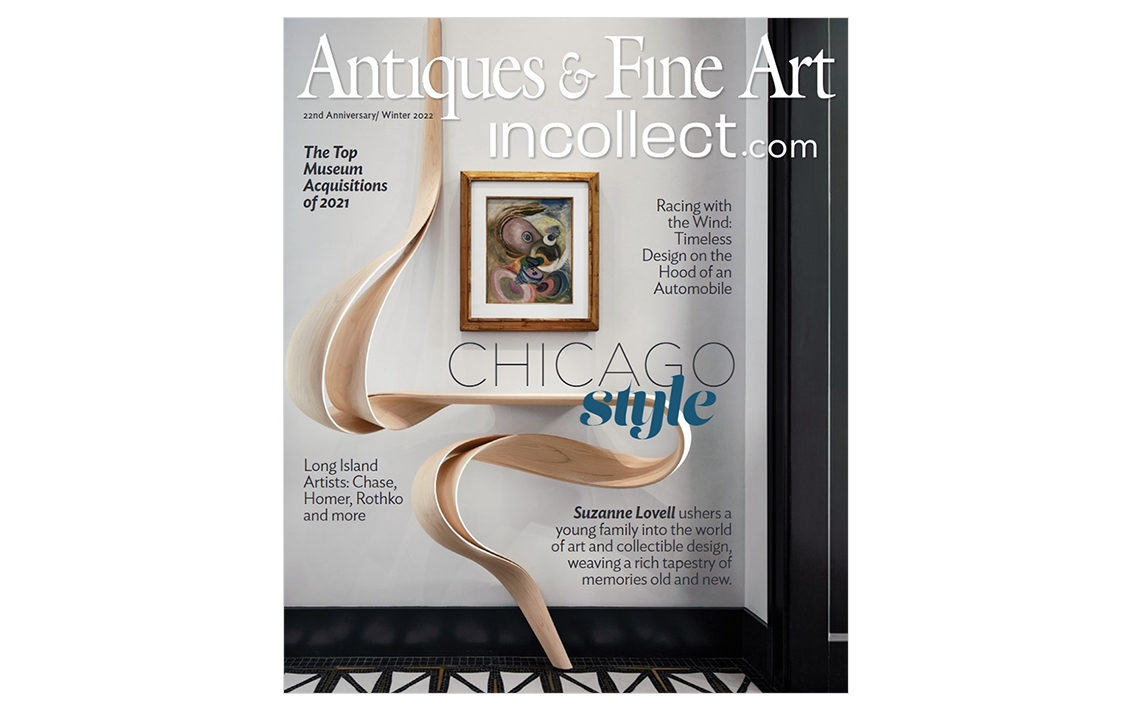 Antiques & Fine Art Magazine cover featuring Suzanne Lovell Inc. luxury interior renovation