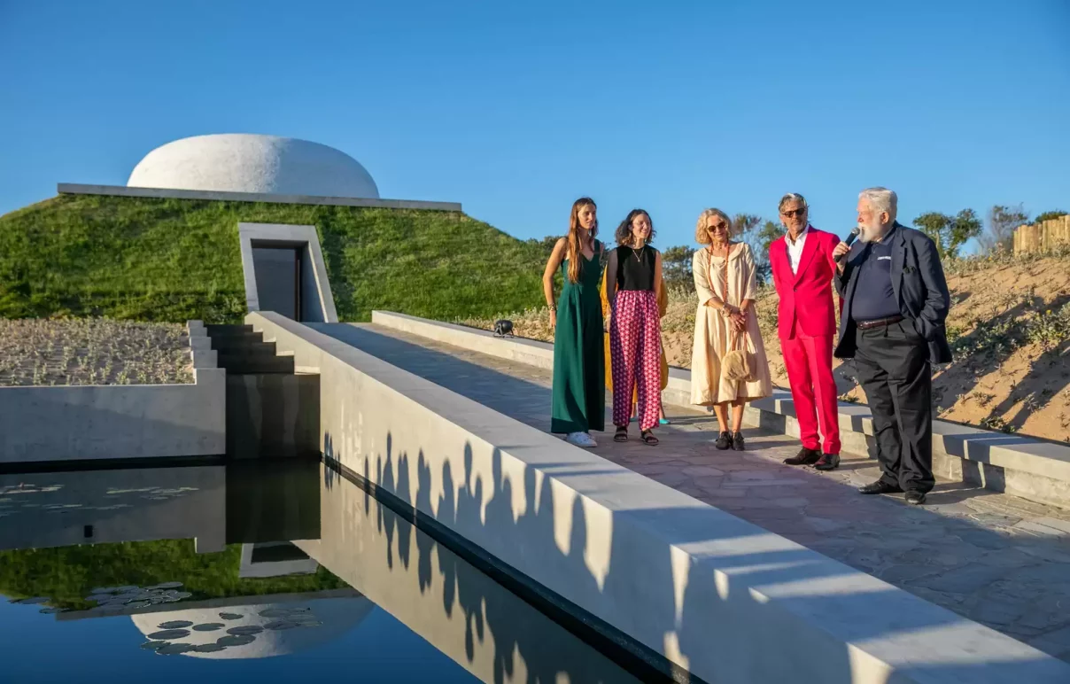 James Turrell and the Kofler family.