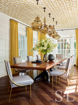 Oak Park Landmark residence dining room with table by Michael Wilson