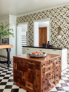 Oak Park Landmark Residence kitchen with Waterworks ceramic tiles on walls