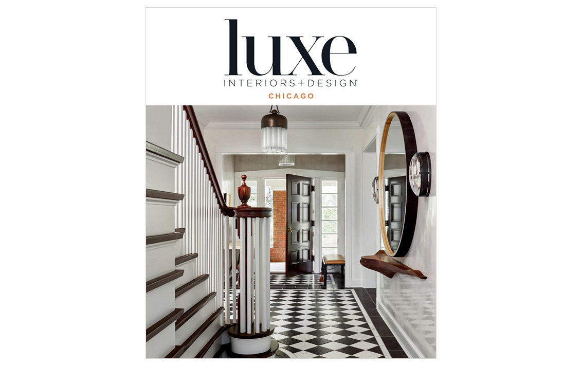 LUXE Magazine cover featuring residential interior designed by Suzanne Lovell