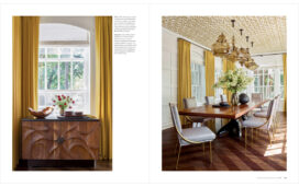 LUXE Magazine feature article featuring residential dining room interior designed by Suzanne Lovell