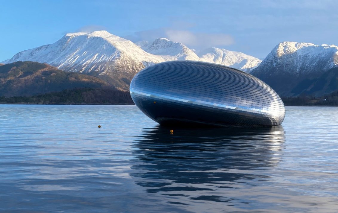 Salmon Eye is a floating exhibition space.