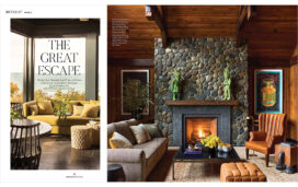 Modern Luxury CS Chicago magazine spread featuring Lake House designed by Suzanne Lovell