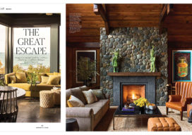 Modern Luxury CS Chicago magazine spread featuring Lake House designed by Suzanne Lovell