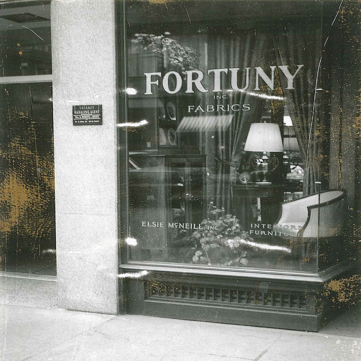 The first Fortuny storefront on Madison Avenue.