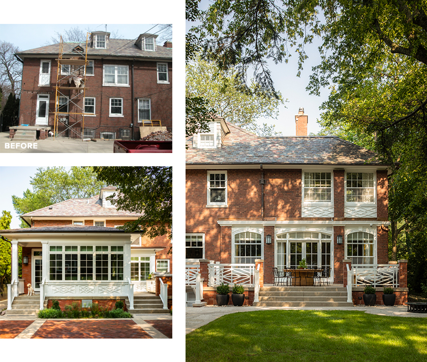 Historic home before and after transformation