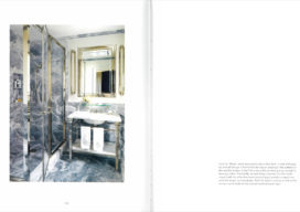 ‘The Ultimate Bath’ book spread featuring a formal bathroom by Suzanne Lovell