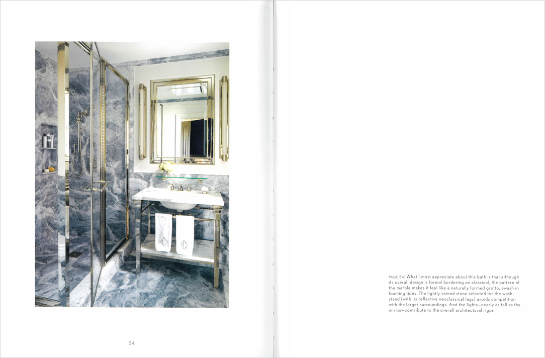 ‘The Ultimate Bath’ book spread featuring a formal bathroom by Suzanne Lovell