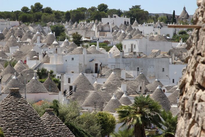 Trulli houses in Puglia, Italy.