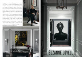 Andrew Martin book spread featuring NY residence designed by Suzanne Lovell