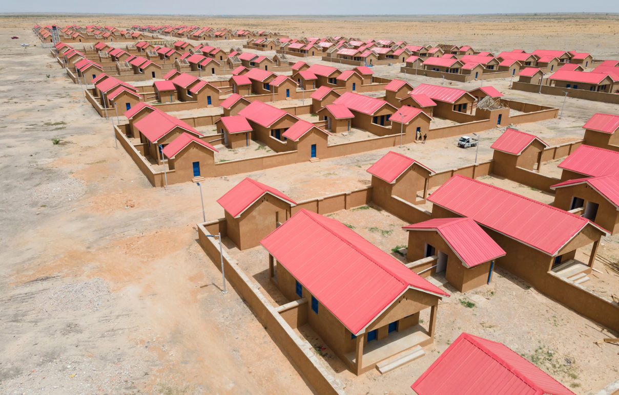 UNDP unveils Tosin Oshinowo designed village rebuilt for community displaced by Boko Haram.