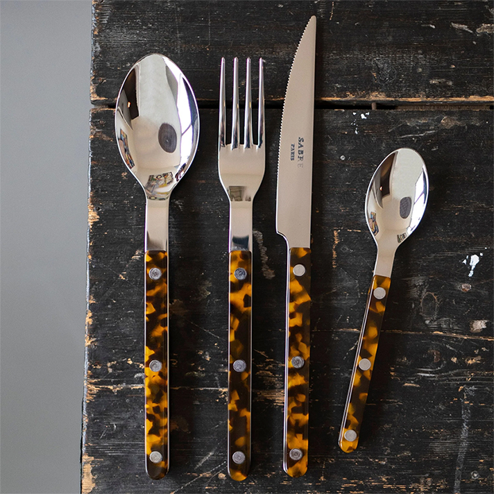 Sabre Bistrot cutlery collection in tortoise