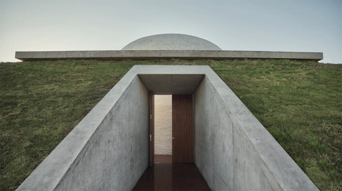 entrance to Skyspace Ta Khut by James Turrell