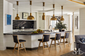 Kitchen of Naples penthouse designed by Suzanne Lovell