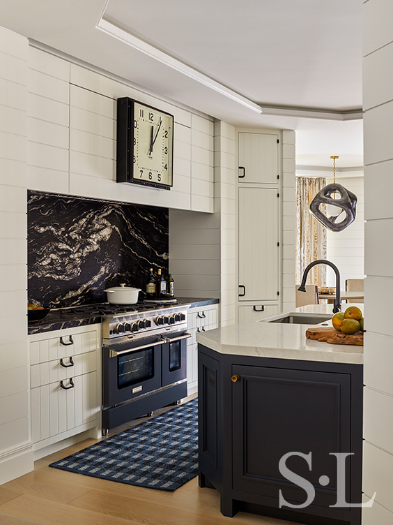 Kitchen of Naples penthouse designed by Suzanne Lovell